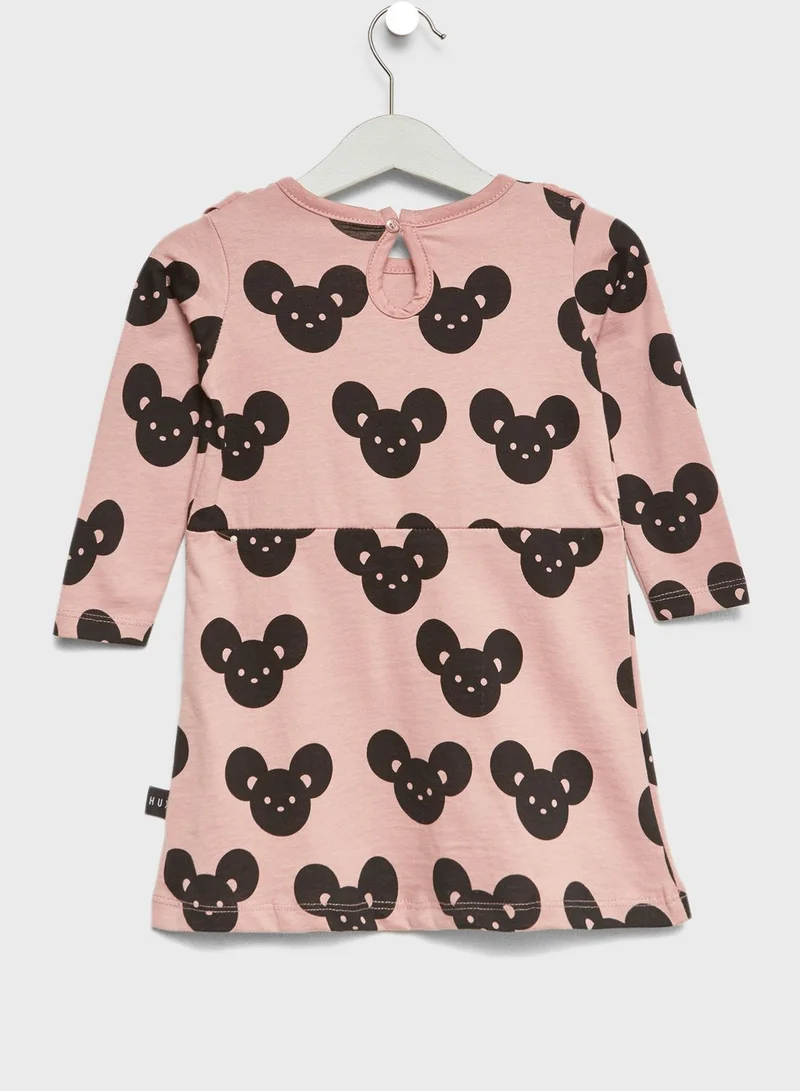 Huxbaby Little Mouse Print Dress