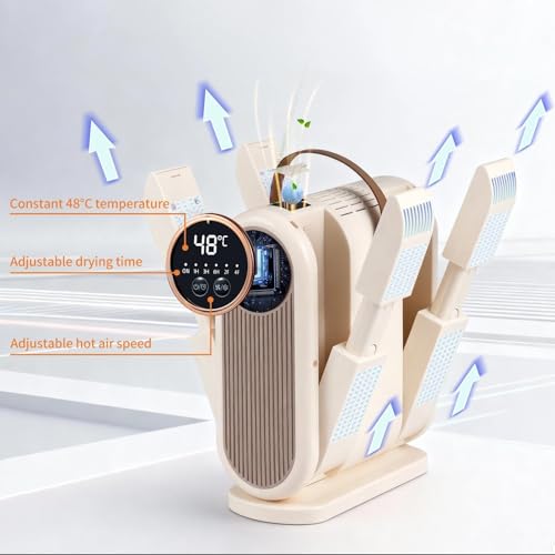Kaaeiccr Boot and Shoe Dryer - Portable Handheld Dryer for Sneakers, Gloves and Socks, Fast Drying, Adjustable Timer, Energy Saving, Can Add Rose Salt to Help Reduce Odor - Image 3
