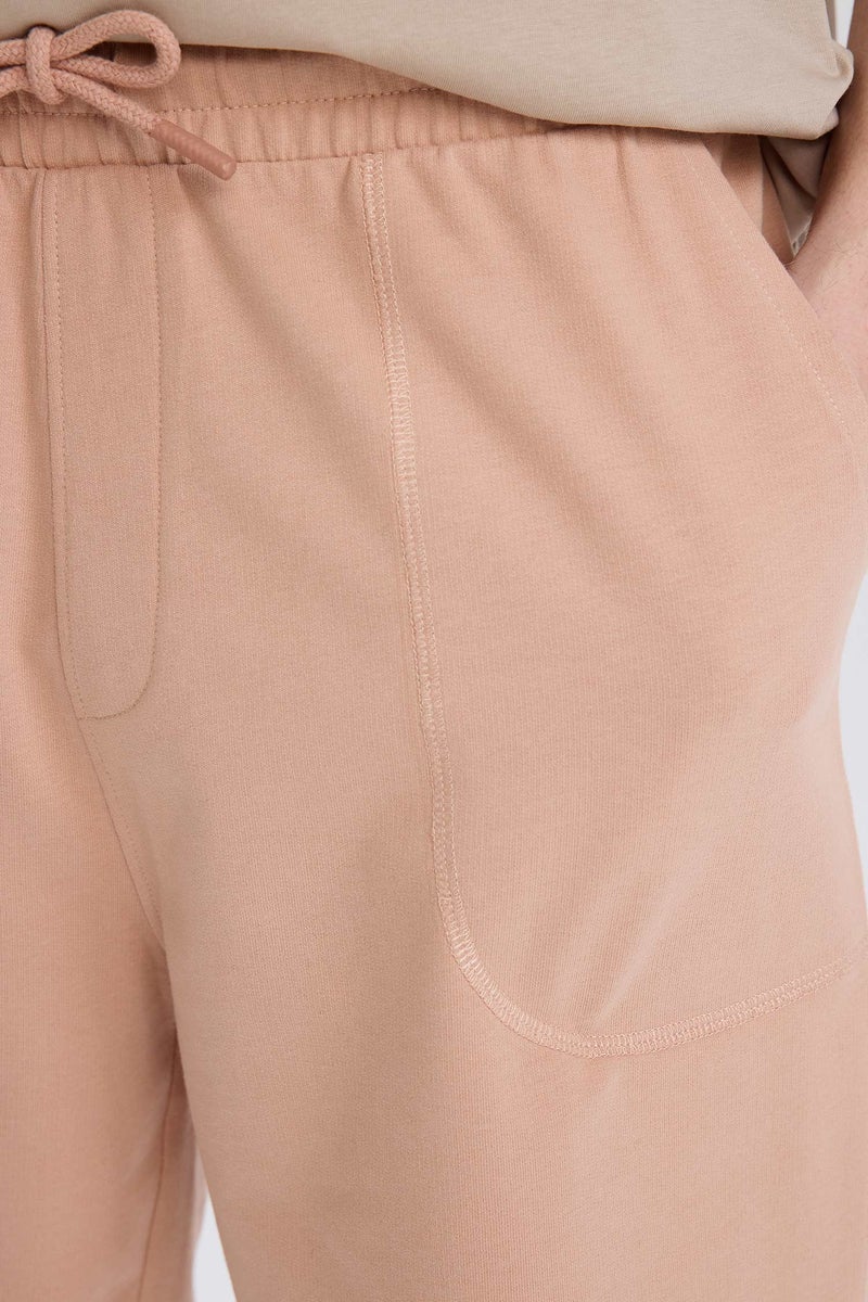 Man Slim Fit Thin Sweatshirt Fabric Super Skinny Hem Shorts