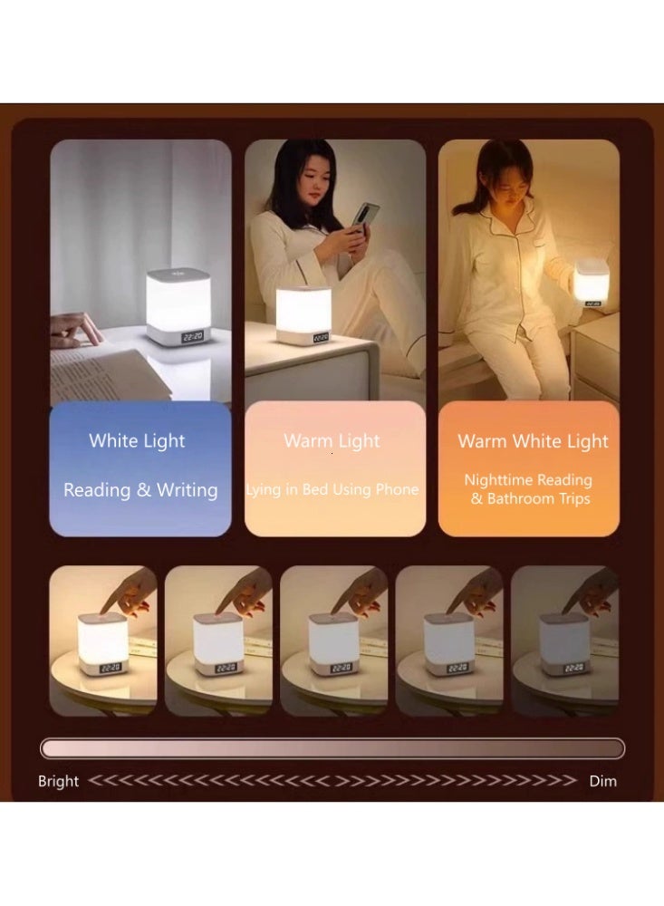 ساعة ليلية بجانب السرير LumiGlow Harmony Pro Full Spectrum | قابلة لإعادة الشحن، جهاز تحكم عن بعد، مصباح LED قابل للتعتيم لغرفة الأطفال والقراءة (4800 مللي أمبير) - Image 2