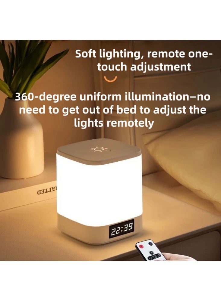 ساعة ليلية بجانب السرير LumiGlow Harmony Pro Full Spectrum | قابلة لإعادة الشحن، جهاز تحكم عن بعد، مصباح LED قابل للتعتيم لغرفة الأطفال والقراءة (4800 مللي أمبير) - Image 5