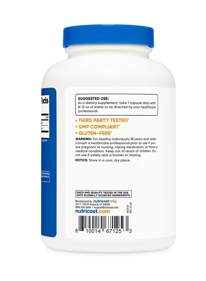 مركب إل-أرجينين إل-سيترولين 750 ملجم، 240 كبسولة - غير معدلة وراثيًا - Image 4