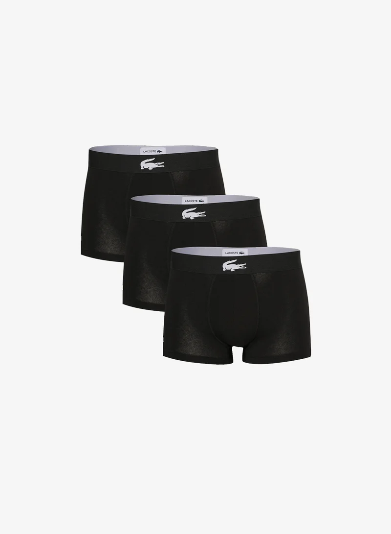 لاكوست 3-Pack Printed Stretch Cotton Trunks