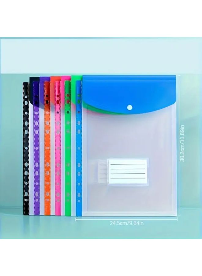 Multicolor A4 Expanding File Folder 11 Ring Binder With Lock - Image 2