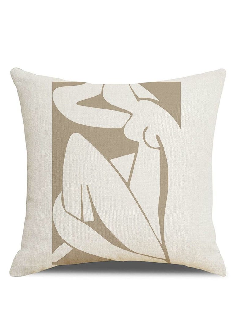 Y&D Nordic abstract pattern linen material pillowcase pillow cover 45*45cm 