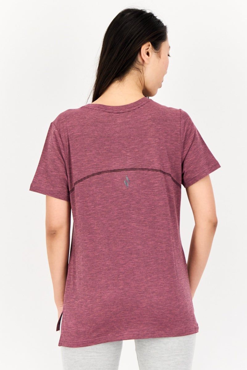 SKECHERS Women Sportswear Fit  Short Sleeve Outdoor T-Shirt, Multicolor - Image 3