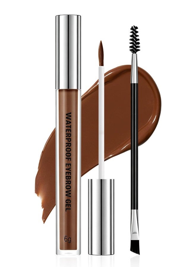 Erinde Waterproof Eyebrow Gel, Smudgeproof Longwear Tinted Brow Gel, Highly Tinted Liquid Eye Brow Makeup Filler Eyebrow, Easy and Quick Application With Precise Brush, 03 Brown - Image 1