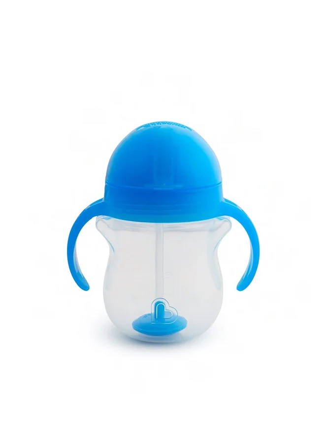 Munchkin Click Lock Tip and Sip Weighted Flexi Straw Trainer Cup (7 Oz/207 Ml Blue)