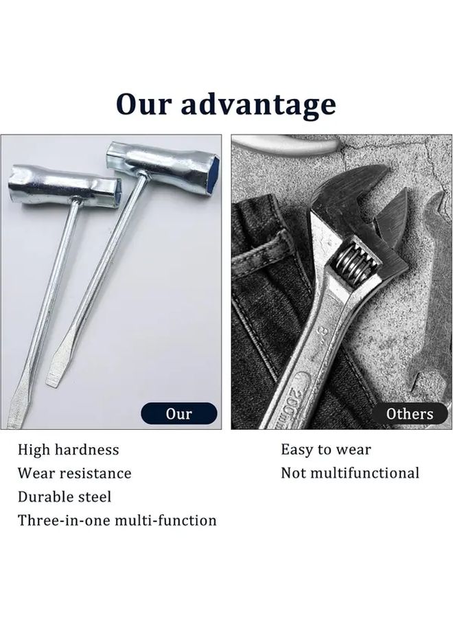 Chainsaw T Wrench Set 4pcs Spark Plug Wrench 13mm x 19mm For Mower Brush Cutter - Image 4