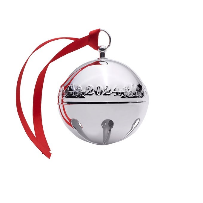 2024 SILVER PLATED SLEIGH BELL ORNAMENT 54TH EDITION