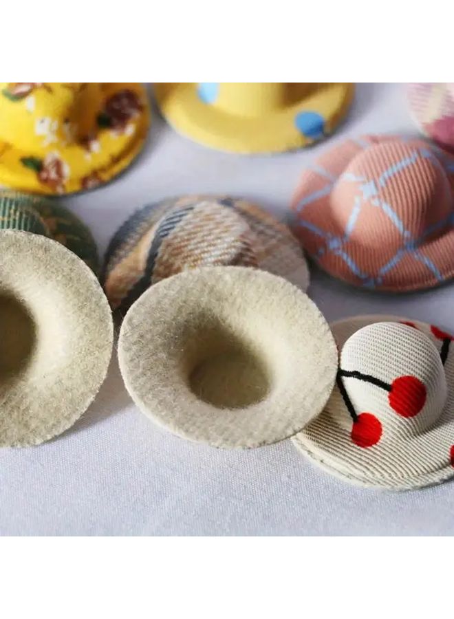 1pc 1 12 Scale Miniature Hat Ornament DIY Garden Scene Decor Vibrant Durable Polyester - Image 5