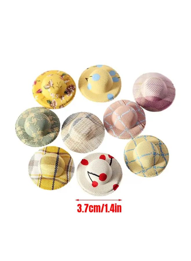 1pc 1 12 Scale Miniature Hat Ornament DIY Garden Scene Decor Vibrant Durable Polyester - Image 3
