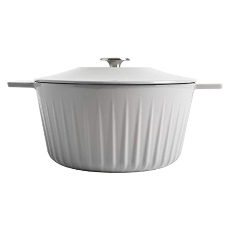 Eastholm 3-Quart Enameled Cast Iron Dutch Oven - Grey - Image 1