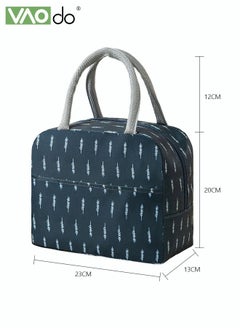 VAOdo Lunch Box Bag Insulation And Cold Insulation Portable Thickened Tote Bag Children's Bento Box Bag （Blue）  - Image 2