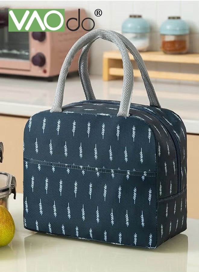 VAOdo Lunch Box Bag Insulation and Cold Insulation Portable Thickened Tote Bag Bento Box Bag for Children and Adults, 23*13*20CM - Image 2