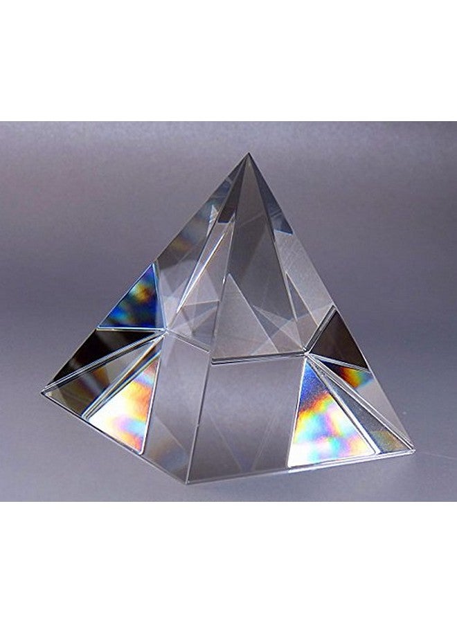 أملونج كريستال هرم كريستال شفاف من أملونج مقاس 4 بوصات مع صندوق هدايا - Image 2