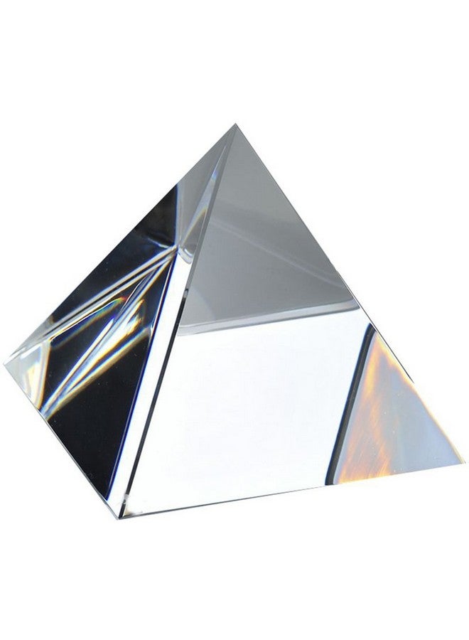أملونج كريستال هرم كريستال شفاف من أملونج مقاس 4 بوصات مع صندوق هدايا - Image 1