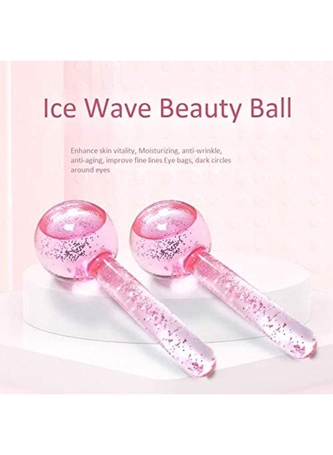 Crystal Ice Roller Globes for Face and Eye Massage - Soothing & Skin Tone Unifying (2 Pieces) - Image 2