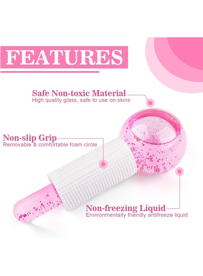 Crystal Ice Roller Globes for Face and Eye Massage - Soothing & Skin Tone Unifying (2 Pieces) - Image 4