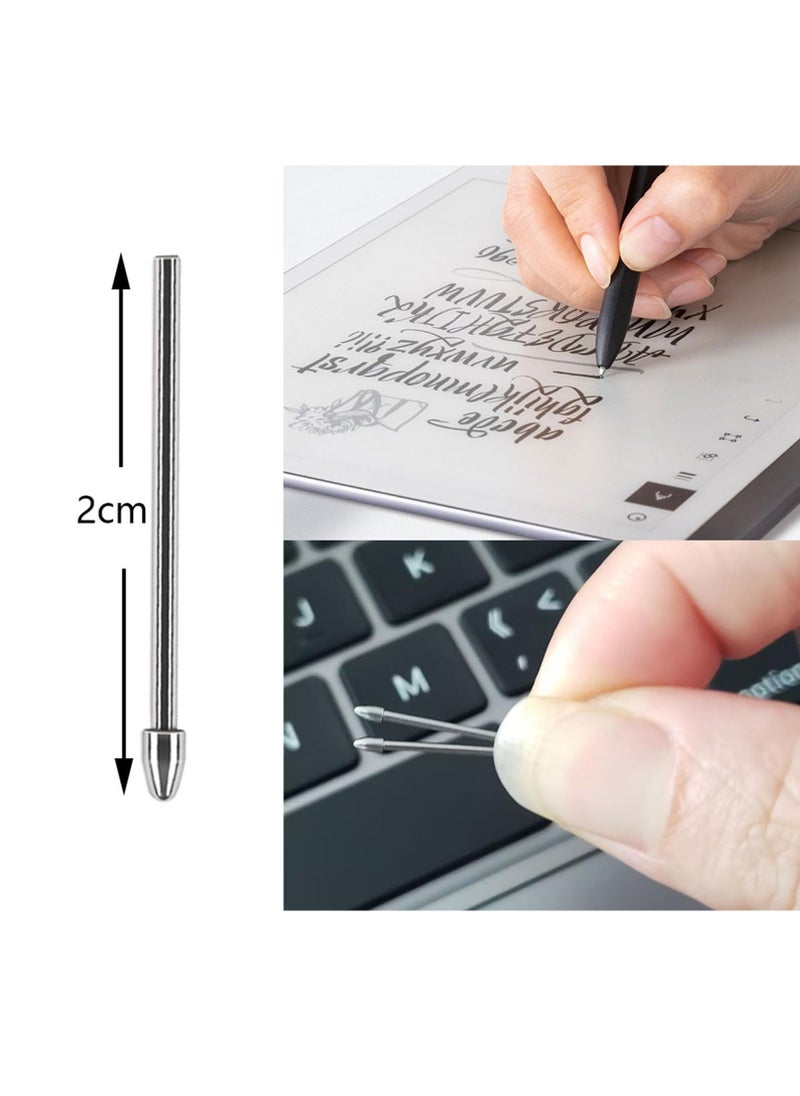 General Pack of 2 Titanium Alloy Replacement Tips, S Pen Tip Compatible with Samsung Series Note10, Note20, Tab S6 S7 S8 S9 Series and New Series S22U S23U S24U with Tools and Storage Box  - Image 2