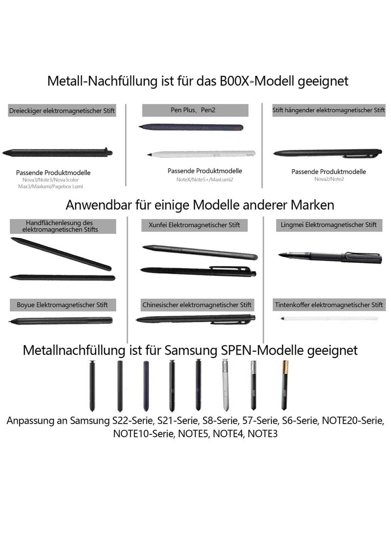 General Pack of 2 Titanium Alloy Replacement Tips, S Pen Tip Compatible with Samsung Series Note10, Note20, Tab S6 S7 S8 S9 Series and New Series S22U S23U S24U with Tools and Storage Box  - Image 5
