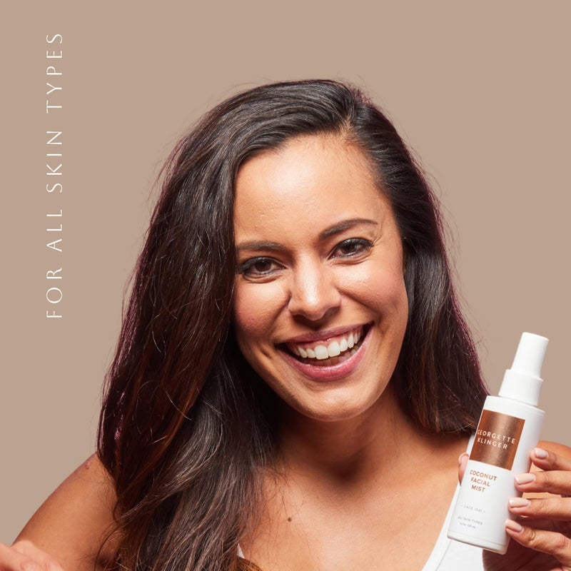 Georgette Klinger Coconut Facial Mist - Hydrating, Long-Lasting Makeup Setting Spray with Moisturizing Antioxidants for Dewy Matte Face, Protects and Plumps Dehydrated Skin - 4.2 oz - Image 4