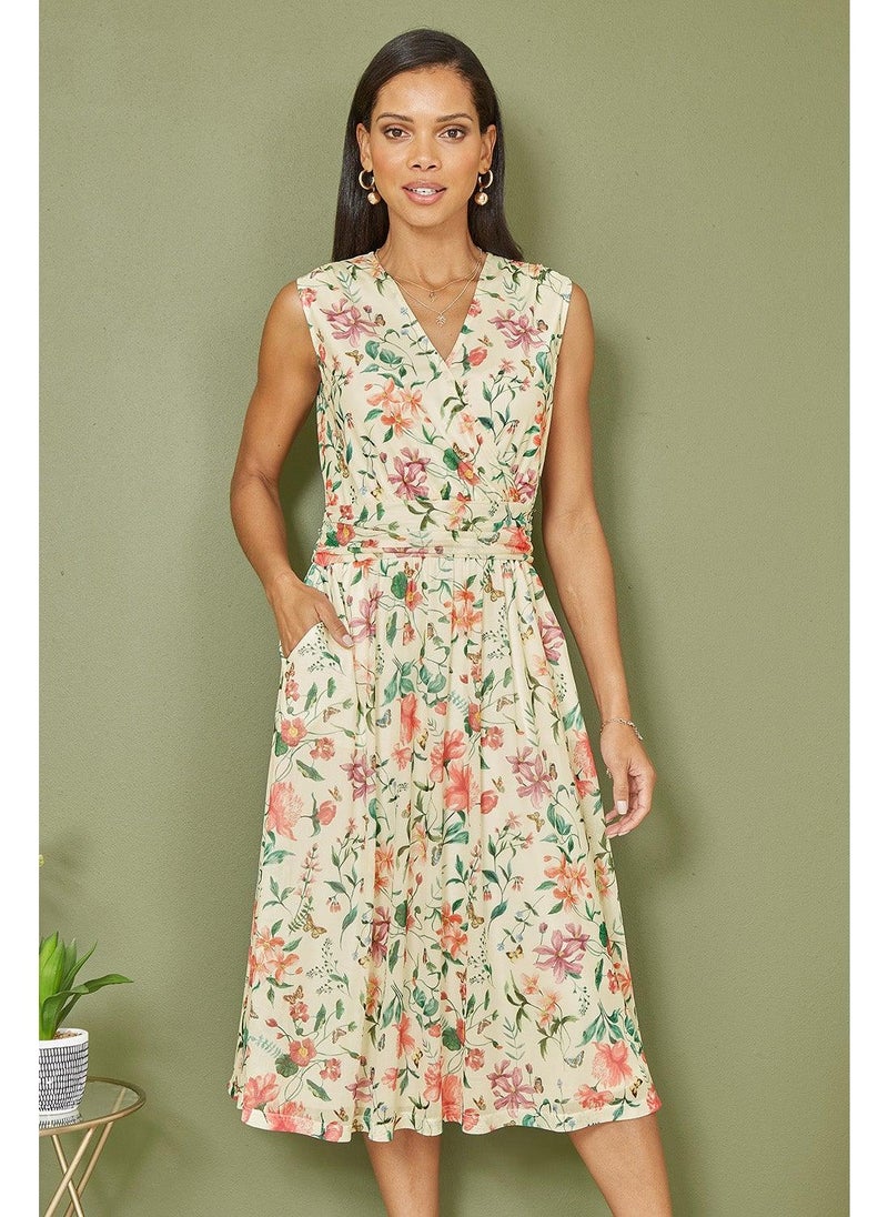 يامي فستان ميدي بطبعة زهور - Image 3