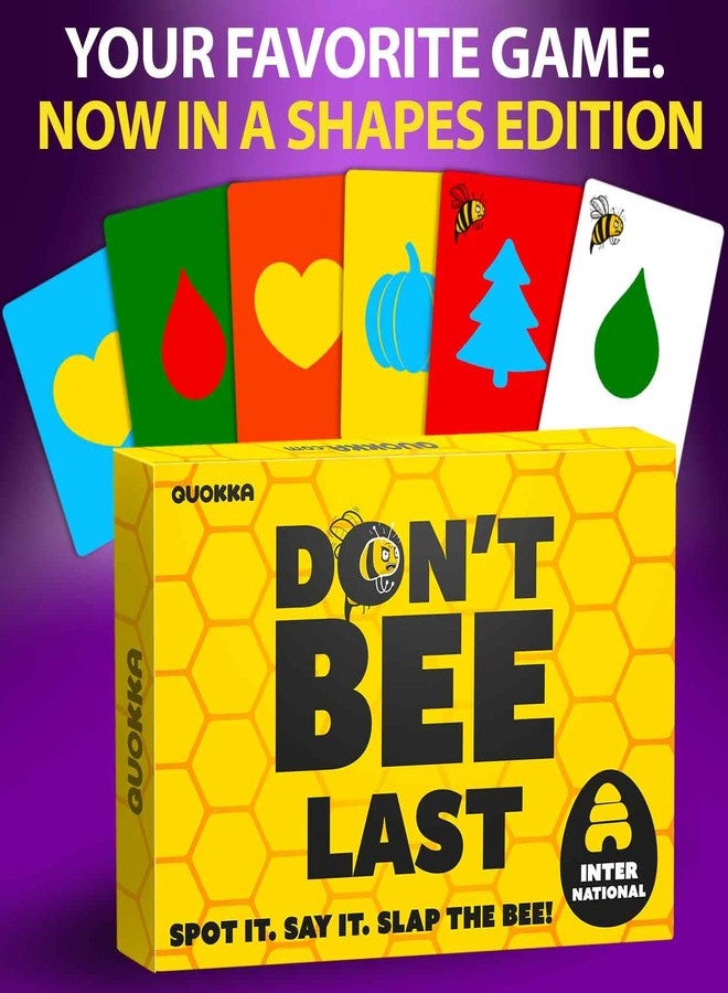 QUOKKA Family Board Games for Kids 8-12 - Party Game for Kids & Adults Game Night - Don’t Bee Last - Global Language-Free Edition - Colors & Shapes - Card Game for Teen Boys and Girls Ages 6 7 10 - Image 2