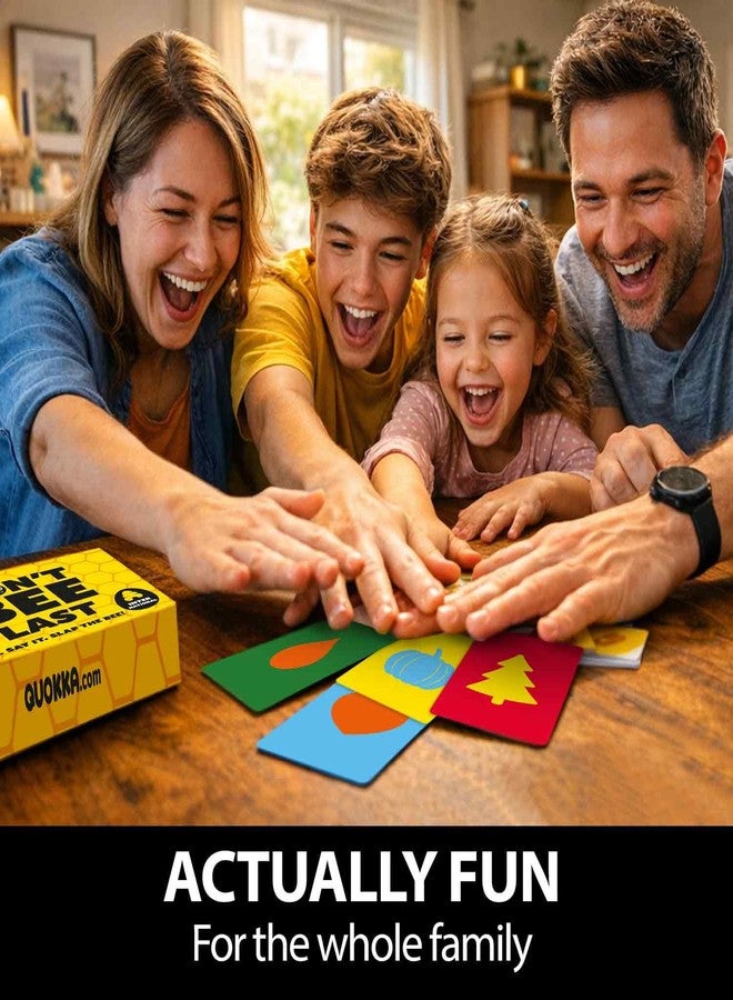 QUOKKA Family Board Games for Kids 8-12 - Party Game for Kids & Adults Game Night - Don’t Bee Last - Global Language-Free Edition - Colors & Shapes - Card Game for Teen Boys and Girls Ages 6 7 10 - Image 4