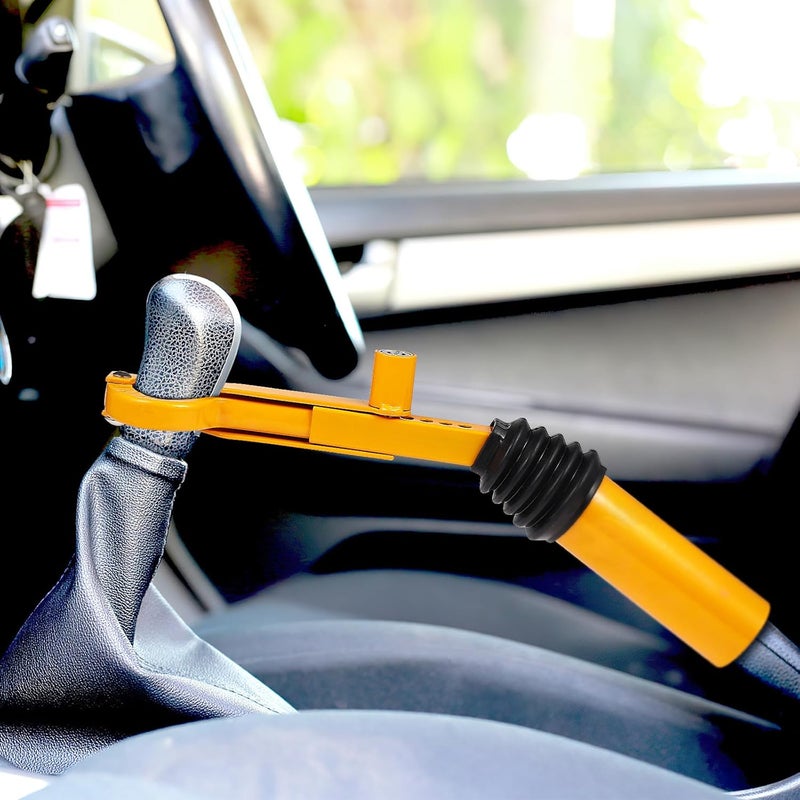 Adjustable Steel Car with Handbrake Anti-Theft Security Device for Vehicle Protection - Image 3