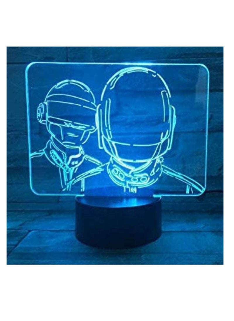 althiqahkey - Anime 3D Light Night Light Color Change LED Touch Remote Control Desk Lamp Decorative Lamp for Children Touch Remote Control 7 Colors PUBG - Image 1