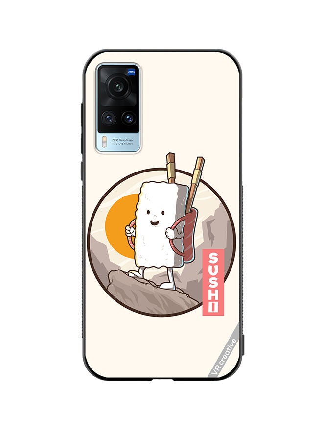 VR CREATIVE Protective Case Cover For Vivo X60 Travel Sushi Design Multicolour - Image 1