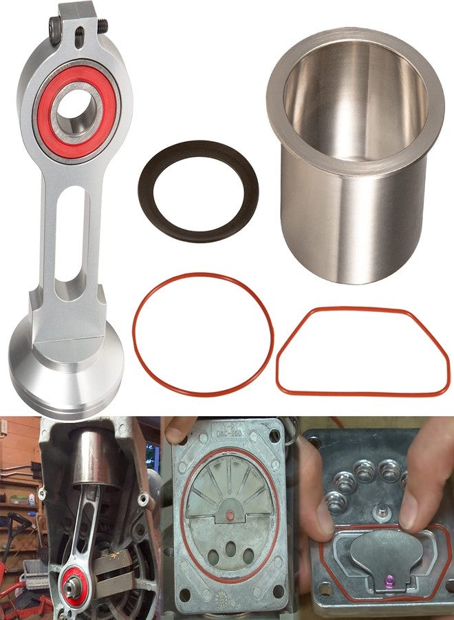 Sunluway KK-4835 Compressor Piston Kit Air Compressor Connecting Rod Replacement Kit for Craftsman Devildiss Dewalt Porter Cable Oil Free Air Compressor Pump, Replacement for KK-4835 KK-5081 A02743 - Image 1