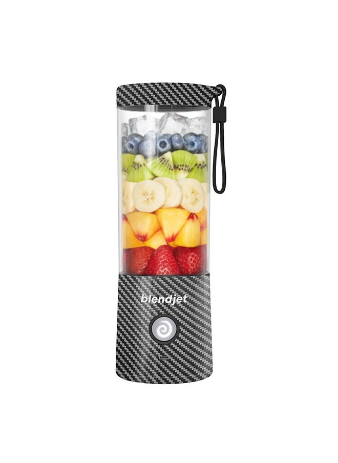 blendjet - V2 Portable Blender Smoothie Maker, Personal Blender, Fruit Blender, Leak Proof Juicer, BPA-Free 475ml 200W Sports Bottle, USB-C Rechargeable, Ice Crusher with Stainless Steel Blades - Carbon Fiber - Image 1