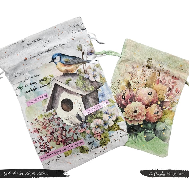CrafTangles Decoupage Napkin / Tissue / Collage Paper - Combo 5 (Pack of 5) - Image 4