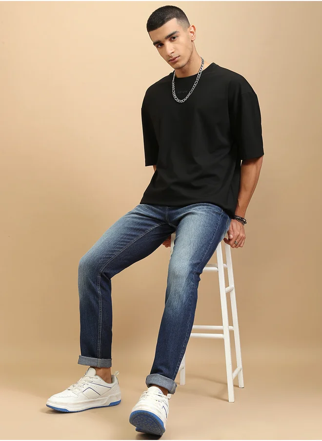 هاي لاندر Mid-Rise Slim Fit Stretchy Faded Jeans