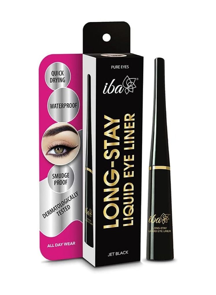 Iba Iba Long Stay Liquid Eyeliner Jet black 6.5ml  - Image 2
