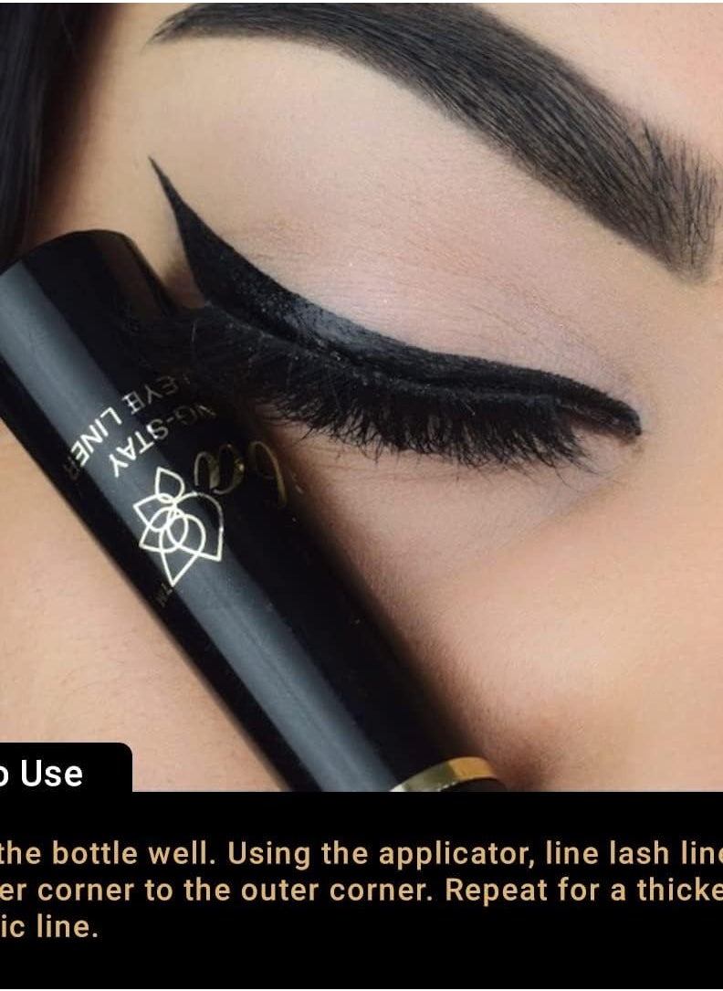 Iba Iba Long Stay Liquid Eyeliner Jet black 6.5ml  - Image 5