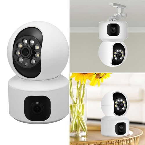 smars 5+5 MP Dual Lens WiFi CCTV IP PTZ Camera | 360° Rotatable Pan & Tilt | Color Night Vision | Human Detection | Motion Tracking | Two-Way Audio - Image 2