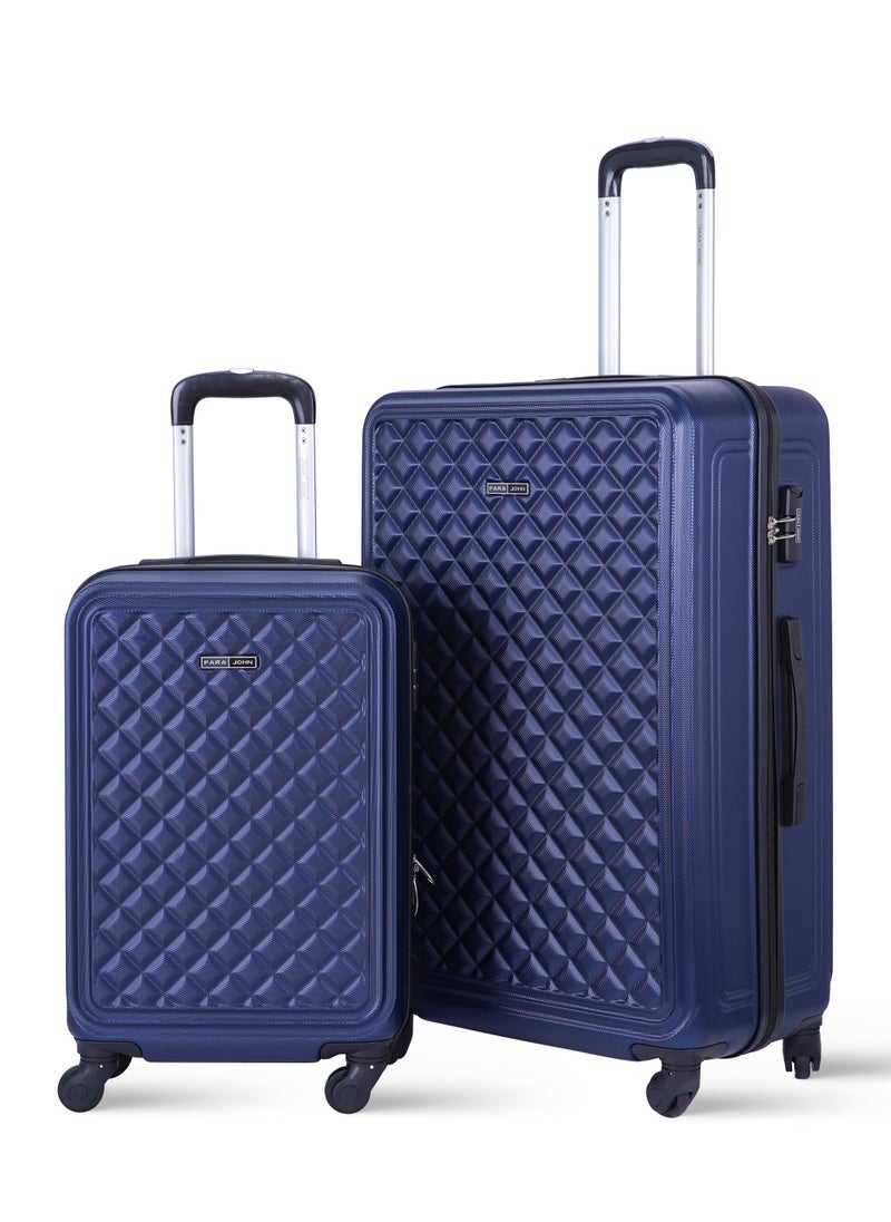 PARAJOHN - Retro ABS Hardside Spinner Luggage Trolley Set Navy - Image 1