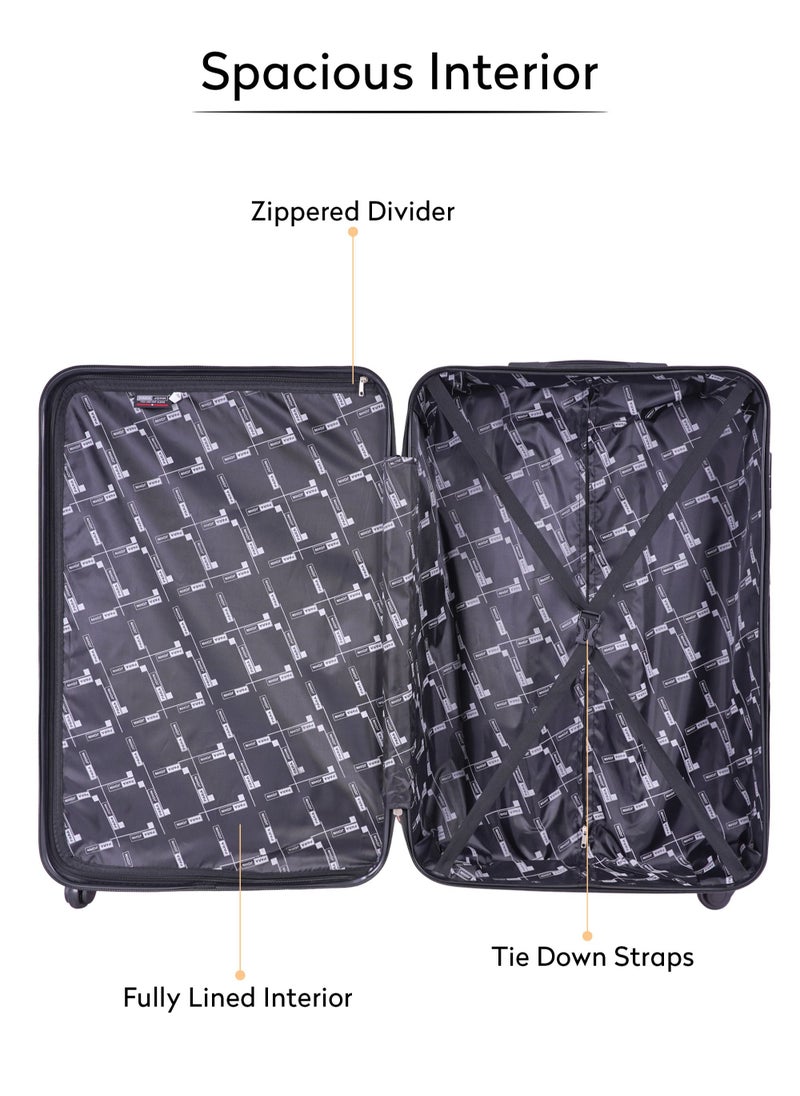 PARAJOHN - Retro ABS Hardside Spinner Luggage Trolley Set Navy - Image 1