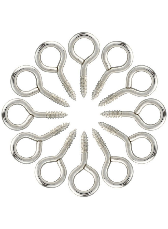 ووب 100 قطعة من Wobe، خطافات لولبية على شكل عين، خيط تأخر 1 بوصة، خطافات تعليق ذاتية اللولبة، حلقة مسمار عين مطلية بالزنك - Image 3