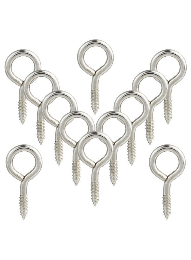 ووب 100 قطعة من Wobe، خطافات لولبية على شكل عين، خيط تأخر 1 بوصة، خطافات تعليق ذاتية اللولبة، حلقة مسمار عين مطلية بالزنك - Image 4