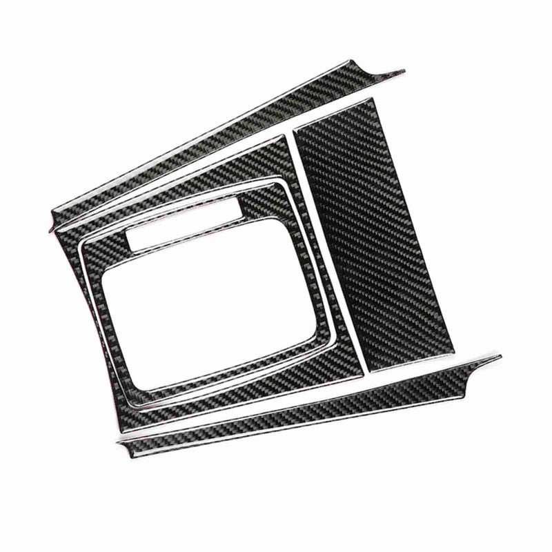 Suuonee Gear Panel Cover for W204 C Class 2007-2013 Left Hand Drive Carbon Fiber Trim Direct Fit Upgrade - Image 1