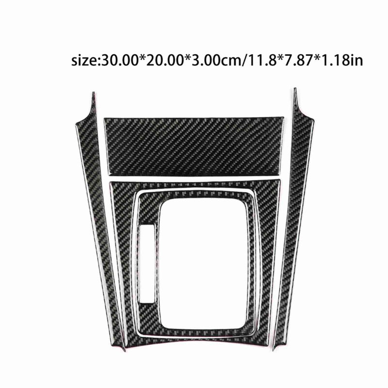 Suuonee Gear Panel Cover for W204 C Class 2007-2013 Left Hand Drive Carbon Fiber Trim Direct Fit Upgrade - Image 2