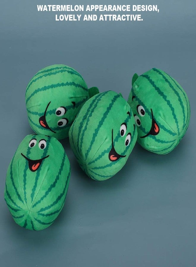 Naroote Dog Toys for Aggressive Chewers, Dog Toys for Small Dogs Dog Squeaky Toys Interactive Stuffed Relieve Boredom Pet Supplies 4Pcs Watermelon Toy Pet Plush Toy for Small Large Dogs, - Image 3