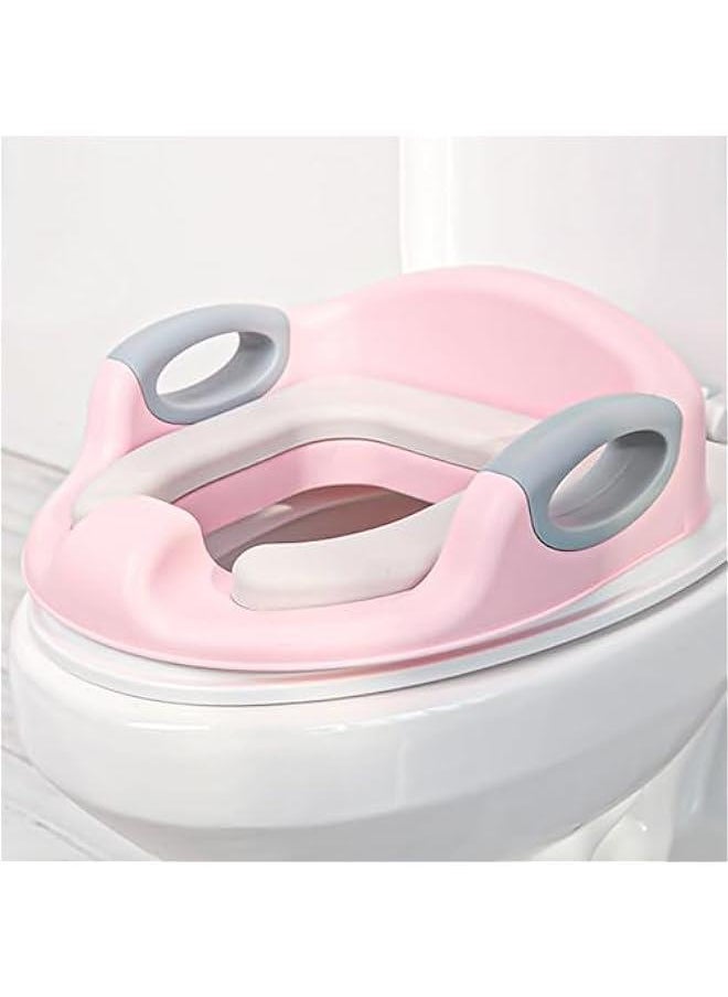 Gonice Baybee Milano Baby Potty Training Seat for Kids, Toilet Seat for Baby with Soft Cushion Seat | Toilet Training Seat with Comfortable Seating | Kids Potty Chair for 0 to 5 years (Pink)  - Image 1