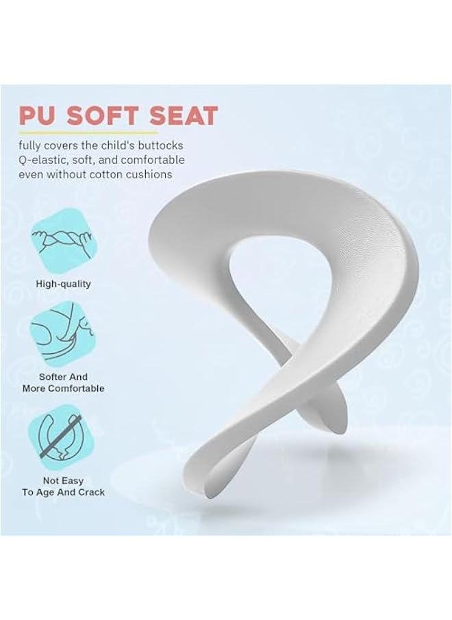 Gonice Baybee Milano Baby Potty Training Seat for Kids, Toilet Seat for Baby with Soft Cushion Seat | Toilet Training Seat with Comfortable Seating | Kids Potty Chair for 0 to 5 years (Pink)  - Image 5