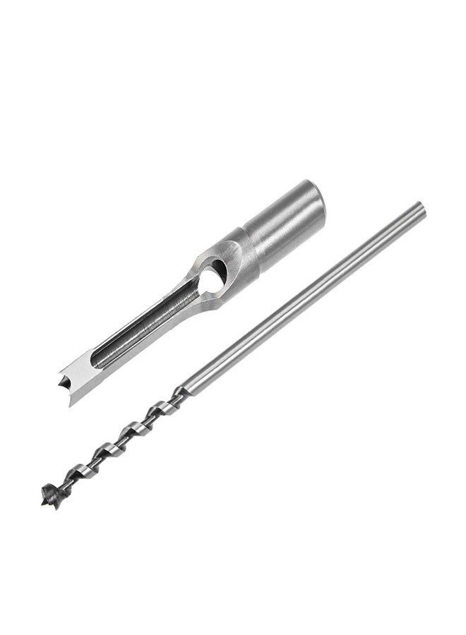 uptodateproducts مجموعة أدوات كهربائية حديثة من uptodateproducts، تتضمن مثقابًا مربعًا بقطر 9.5 مم، وإزميلًا مجوفًا من الفولاذ عالي الكربون بقطر 3/8 بوصة، مناسبة لأعمال النجارة. - Image 2