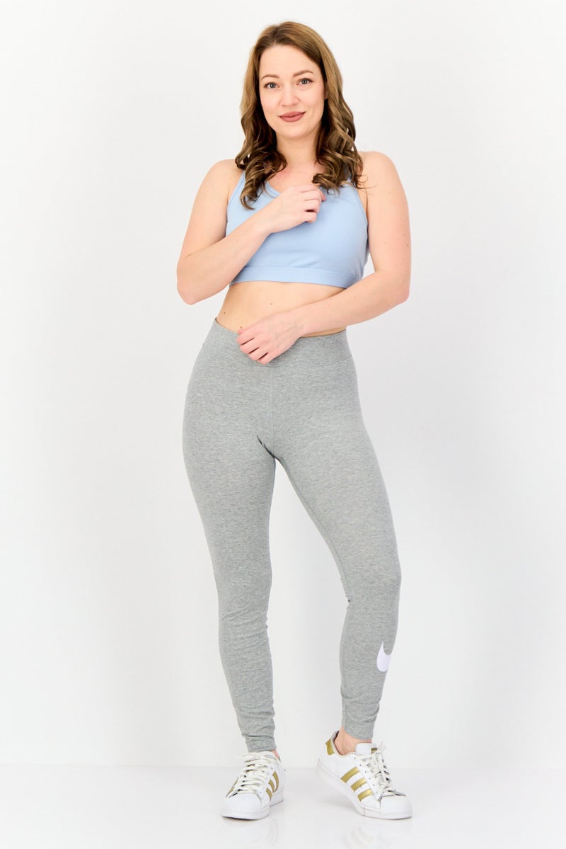 Nike Women Tight Fit Running Leggings, Heather Grey  - Image 3